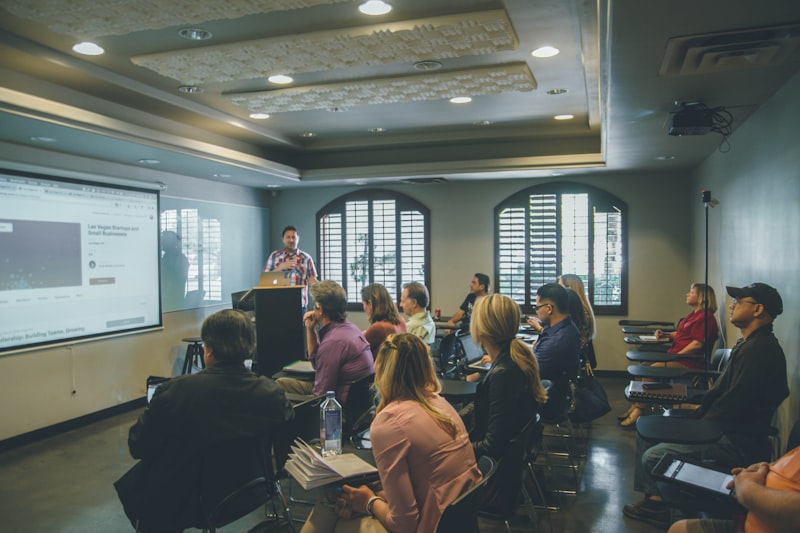 Professional training workshop with participants engaged in learning